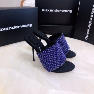 Alexander Wang Crystal Slide Sandals 10.5cm Blue 2022 031901