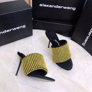 Alexander Wang Crystal Slide Sandals 10.5cm Yellow 2022 031903