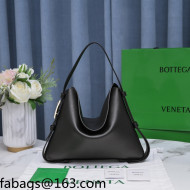 Bottega Veneta Cradle Calfskin Shoulder Bag 680057 Black 2021 