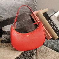 Celine Ava Hobo Bag in Smooth Calfskin Leather Red 2021