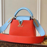 Louis Vuitton Capucines Mini Bag M57520 Coral Red 2021