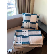Hermes Avalon Wool Pillow/Blanket 50x50cm Grey 2021 110274
