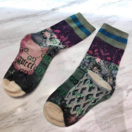 Gucci Flower Print Socks 2022 040186