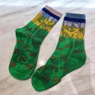 Gucci Flower Print Socks 2022 040187