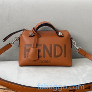 Fendi By The Way Mini Brown Leather Boston Bag 2020