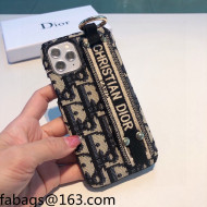 Dior Oblique Canvas iPhone Case with Wrist 2021 110503