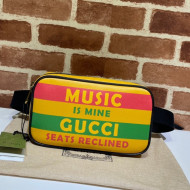 Gucci Men's 100 Leather Belt bag 602695 Yellow 2021