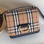 Burberry The Small Vintage Check and Leather D-ring Shoulder Bag 2019