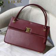 Dior Parisienne Tote Bag in Burgundy Smooth Calfskin M8015 2021 