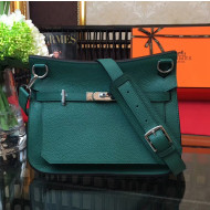 Hermes Jypsiere 28cm/34cm Bag in Original Togo Leather Dark Green
