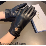 Dior Lambskin and Cashmere Gloves Black 2021 17