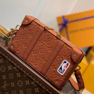 Louis Vuitton LV x NBA Soft Trunk Wearable Strap Wallet in Ball Grain Leather M80549 Brwon 2021