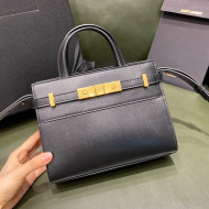 Saint Laurent Manhattan Nano Bag in Toothpick-Leather 593741 Black 2021