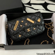 Chanel Lambskin Classic Flap Phone Holde with Chain AP2096 Black 2021