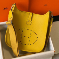 Hermes Evelyne Bag 29cm in Togo Calfskin Amber Yellow 2021
