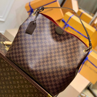 Louis Vuitton Graceful MM Hobo Bag in Damier Ebene Canvas N44045 2022