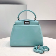 Fendi Peekaboo Mini Lambskin Bag Light Blue 2021 2590