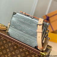 Louis Vuitton Handle Trunk Bag in Monogram Mirror Coated Canvas M45785 Silver 2021