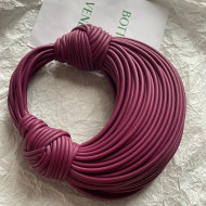 Bottega Veneta Double Knot Tubular Leather Mini Bag 680934 Mystic Purple 2021