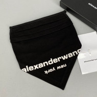 Alexander Wang Logo Cotton Mask Black 2021