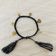 Dior Beach Charm Bracelet in Woven Cotton 2021 06