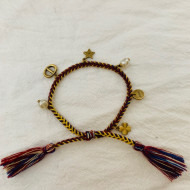 Dior Beach Charm Bracelet in Woven Cotton 2021 07
