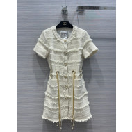 Chanel Tweed Dress with Chians and Pearls CHD40104 2022
