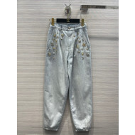Chanel Jeans with Badges CHJ40108 Light Blue 2022