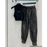 Louis Vuitton Vest and Pants LVVP40112 Black 2022