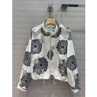 Hermes Print Cotton Jacket White 2022 031201