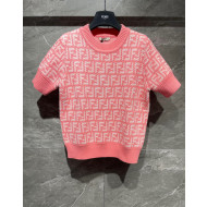 Fendi FF T-shirt FTS40113 Pink 2022