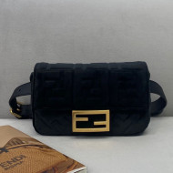 Fendi Baguette Velvet Belt Bag Black 2021
