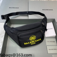 Balenciaga Logo Canvas Belt Bag Black 2021 19