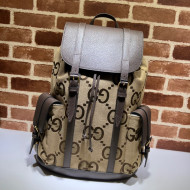Gucci Jumbo GG Canvas Backpack 678829 Camel Brown 2022