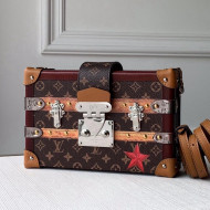 Louis Vuitton Petite Malle Trunk Bag in Star Monogram Canvas M40273 Brown/Burgundy 2021