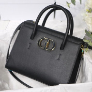 Dior Medium St Honore Tote Bag in Black Grained Calfskin M925 2020