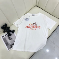 Hermes Cotton T-Shirt White 2022 21