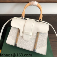 Goyard Saigon Structure PM/Mini Top Handle Bag White 2021