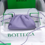 Bottega Veneta The Mini Pouch Soft Clutch Bag in Lavender Purple Calfskin 2020 585852
