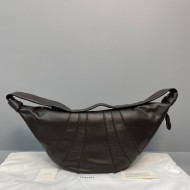 Lemaire Nappa Leather Large Croissant Bag Chocolate Brown 2021