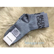 Balenciaga Logo Short Socks Grey 06 2020