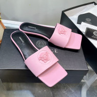 Versace Lambskin Flat Side Sandals Light Pink 2022 032639