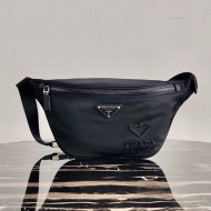 Prada Men's Re-Nylon and Saffiano Leather Belt Bag 2VL033 Black 2020