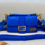 Fendi Men's Baguette Porter Nylon Medium Shoulder Bag/Belt Bag Blue 2021