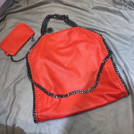 Stella McCartney Falabella Fold Over Tote Bag Orange 2020
