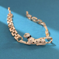 Cartier Leopard Crystal Bracelet/Necklace Gold 2021 082563
