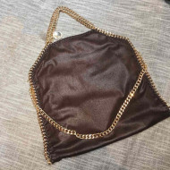 Stella McCartney Falabella Fold Over Tote Bag Dark Brown/Gold 2020