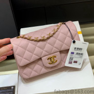Chanel Grained Calfskin Mini Classic Flap Bag Light Pink A01116 Original Quality 2022