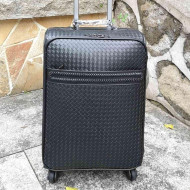 Bottega Veneta Woven Luggage 20 inches Black 2021