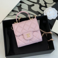 Chanel Lambskin Clutch with Chain AP2682 Pink 2022